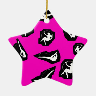 Ransom Note Circus Ceramic Tree Decoration