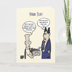 Rant Cartoon Folded Greeting Card