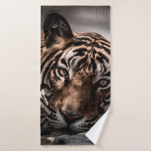 ranthambore wild male tiger Fine art image portrai Bath Towel