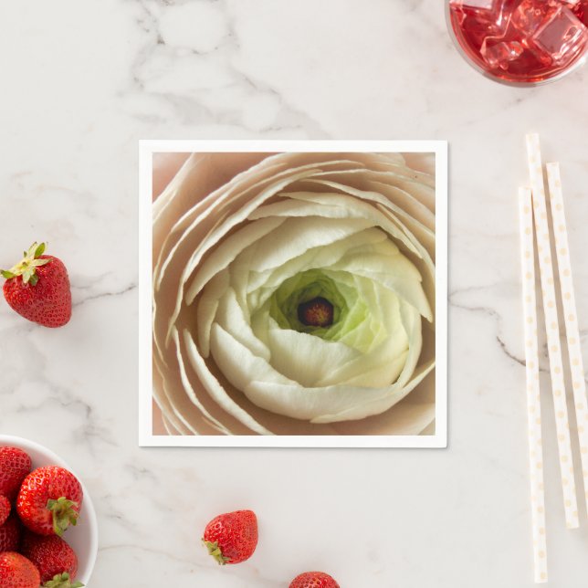 Ranunculus Flower Paper Napkins (Insitu)