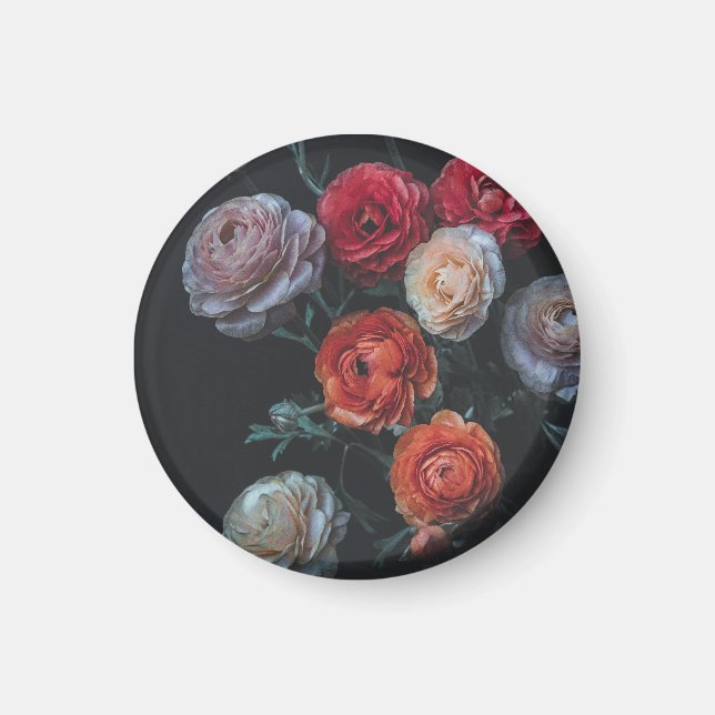 Ranunculus Spring Flower Fine Art Photo On Magnet (Front)