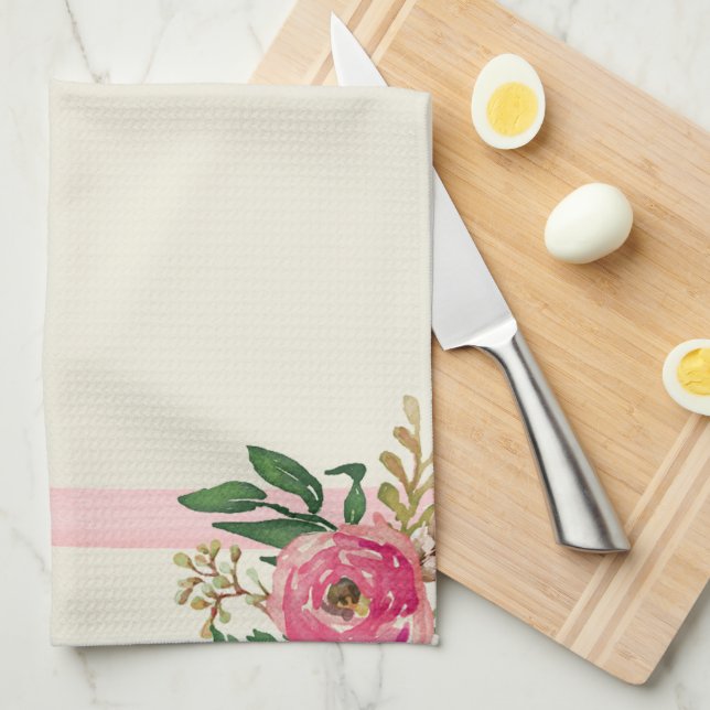 Ranunculus Tea Towel (Quarter Fold)