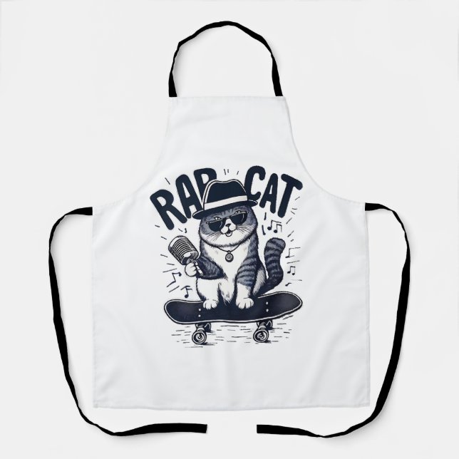 Rap Cat Harmony Apron (Front)