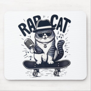 Rap Cat Harmony Mouse Pad