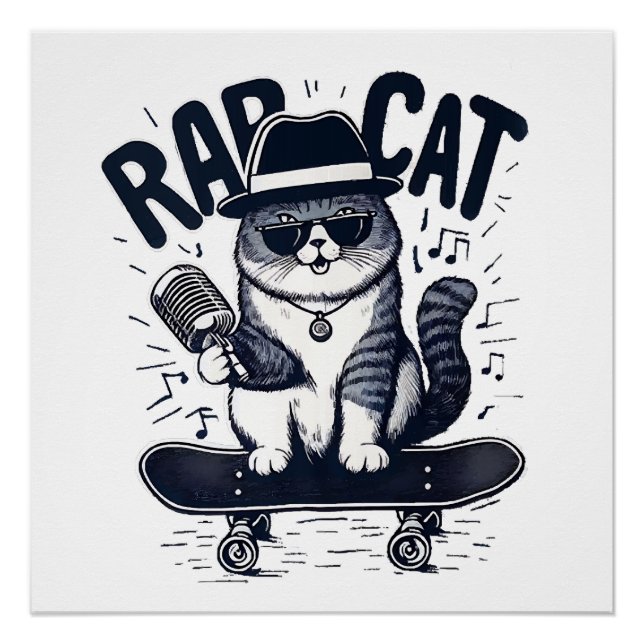 Rap Cat Harmony Poster (Front)