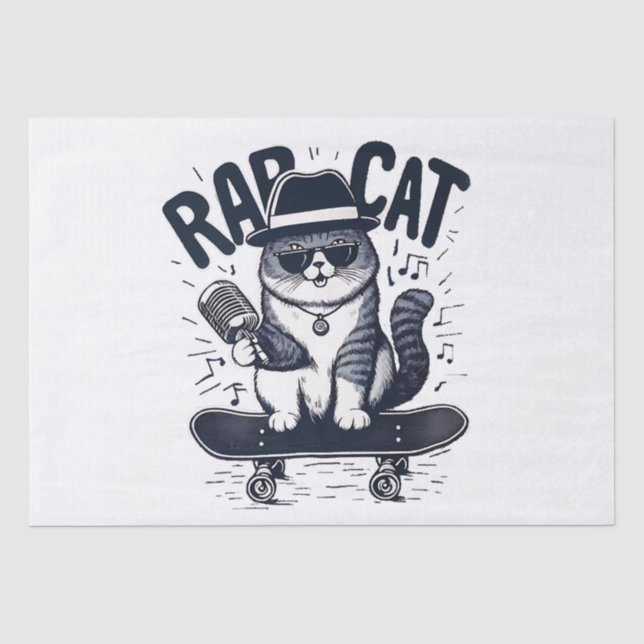 Rap Cat Harmony Tissue Paper (Front)