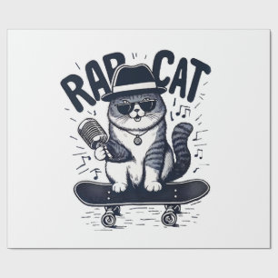 Rap Cat Harmony Wrapping Paper