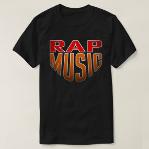 Rap Music Bold Text T-Shirt