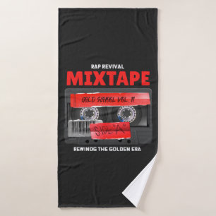 Rap Revival Golden Era Mixtape Bath Towel