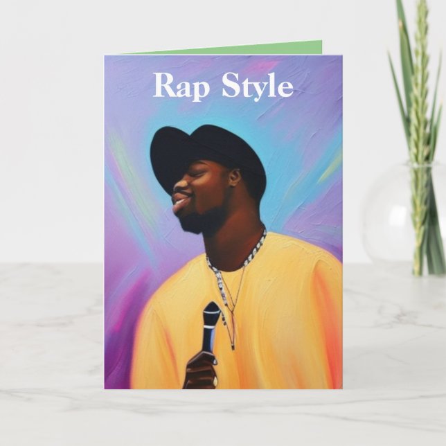 Rap Style Thank You Card (Front)