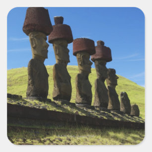 Rapa Nui artefacts, Easter Island Square Sticker