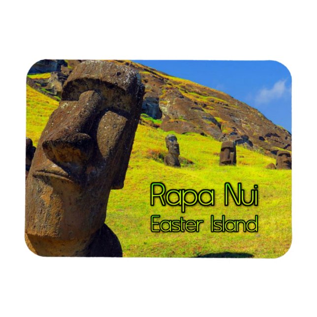 Rapa Nui Easter Island stylised Magnet (Horizontal)