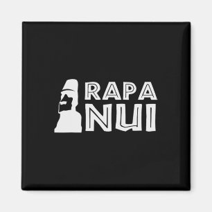 Rapa Nui Moai Easter Island Polynesia Happy Easter Magnet