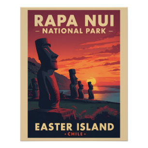 Rapa Nui National Park - Chile - Easter Island Poster