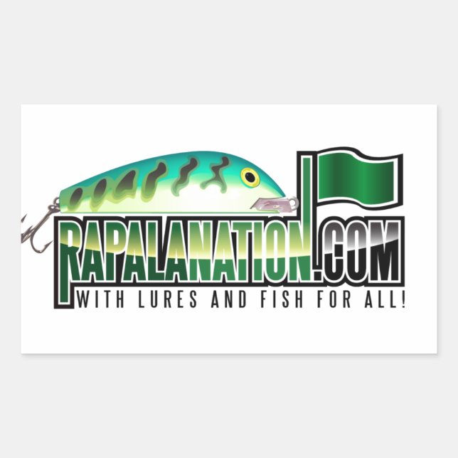 RapalaNation Gear! Rectangular Sticker (Front)