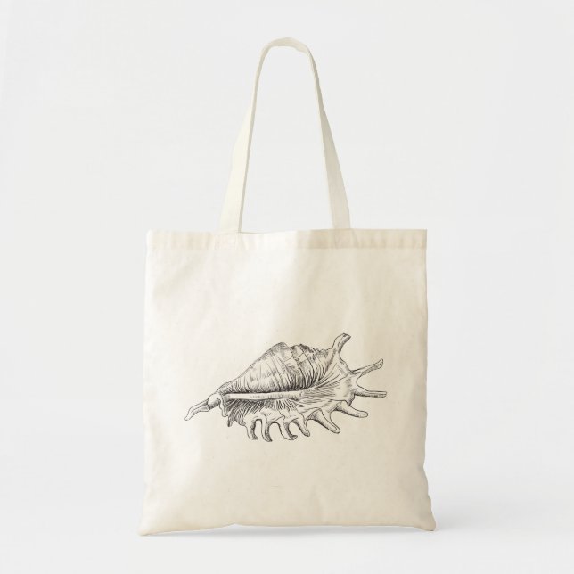 Rapana Seashell Tote Bag (Front)