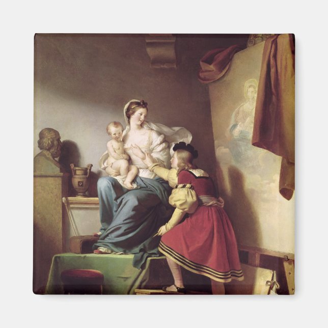 Raphael Adjusting his Model's Pose his Magnet (Front)