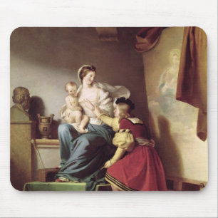 Raphael Adjusting his Model's Pose his Mouse Pad