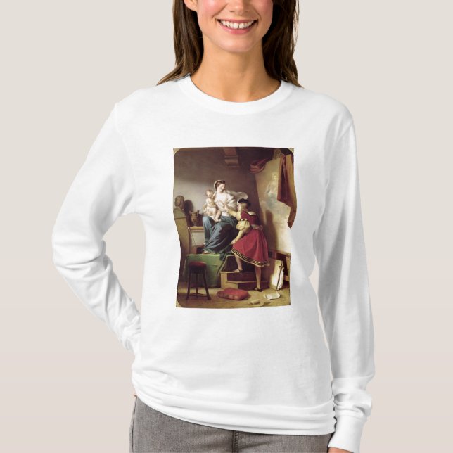 Raphael Adjusting his Model's Pose his T-Shirt (Front)