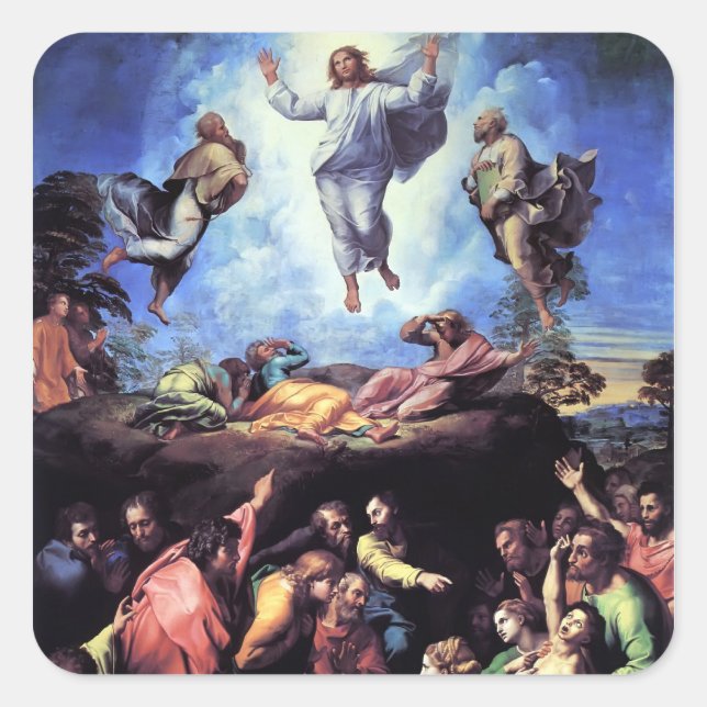 Raphael Art Work Painting Square Sticker (Front)