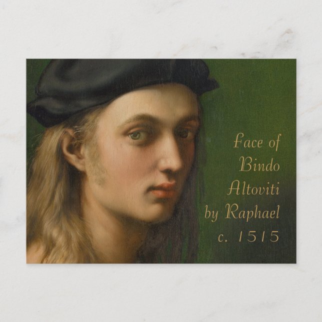 Raphael CC0212 Loveable Faces Postcard (Front)