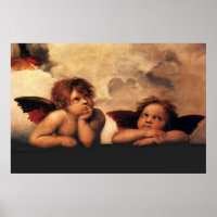Raphael Cherubs Sistine Madonna 2 Angels