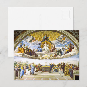Raphael Disputation of the Holy Sacrament Art Postcard