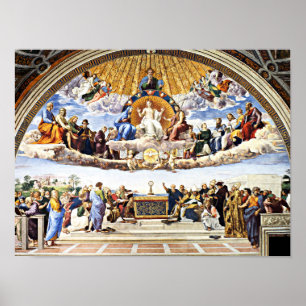 Raphael - Disputation of the Holy Sacrament Poster