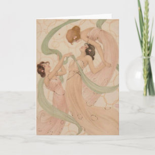 Raphael Kirchner Blank Note Card - Mayflyes