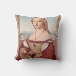 Raphael Lady and the Unicorn Classic fine art Cushion