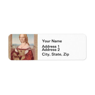 Raphael Lady and the Unicorn Classic fine art Return Address Label