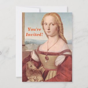 Raphael Lady and Unicorn Classic Invitation
