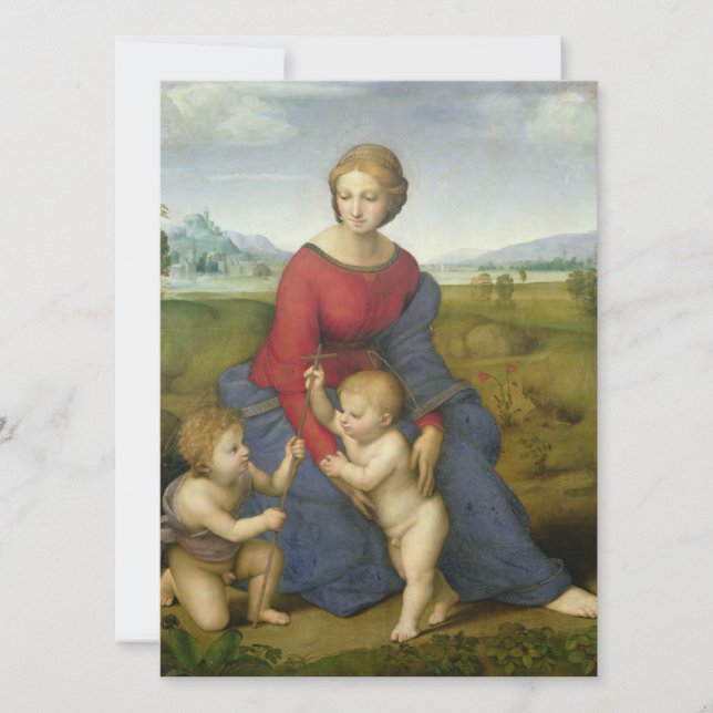 Raphael - Madonna In The Meadow Holiday Card (Front)