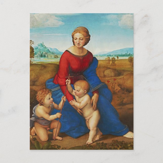 Raphael: Madonna in the Meadow Postcard (Front)