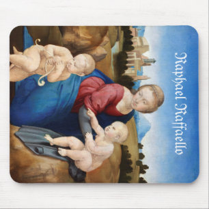 Raphael Raffaello Madonna and Child Infant Saint Mouse Pad