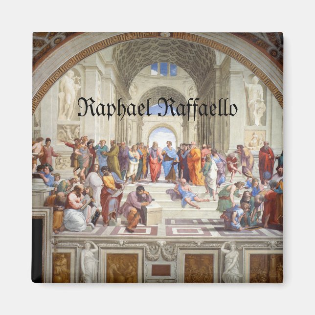 Raphael Raffaello School of Athens Magnet (Front)