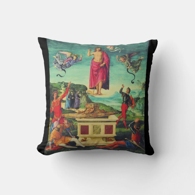 Raphael Resurrection Of Jesus Christ Art Cushion (Front)