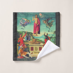 Raphael Resurrection Of Jesus Christ Art Wash Cloth