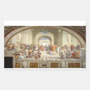 Raphael’s The School of Athens Rectangular Sticker