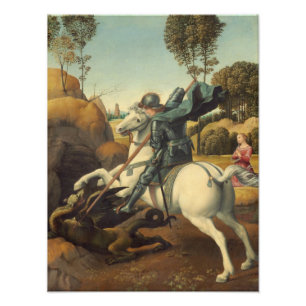 Raphael - Saint George and the Dragon Photo Print