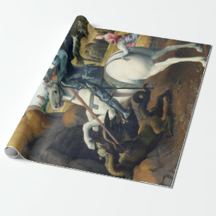 Raphael Saint George and the Dragon Wrapping Paper