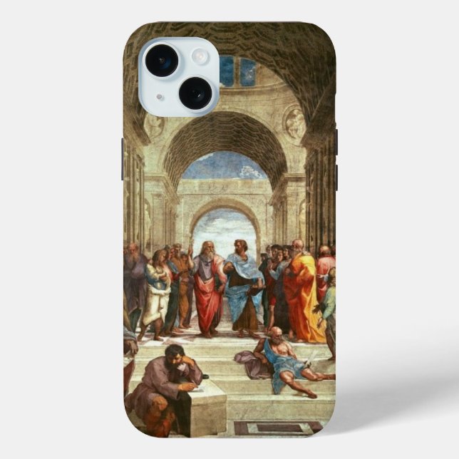 Raphael - School of Athens, famous painting Case-Mate iPhone Case (Back)