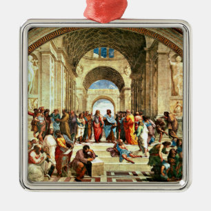 Raphael - School of Athens Metal Ornament