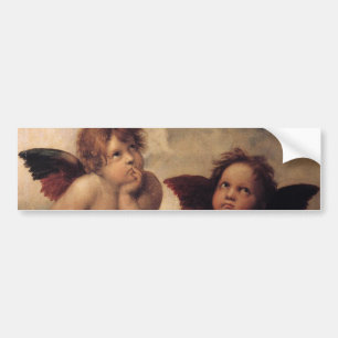 Raphael,Sistine Cherub Bumper Sticker