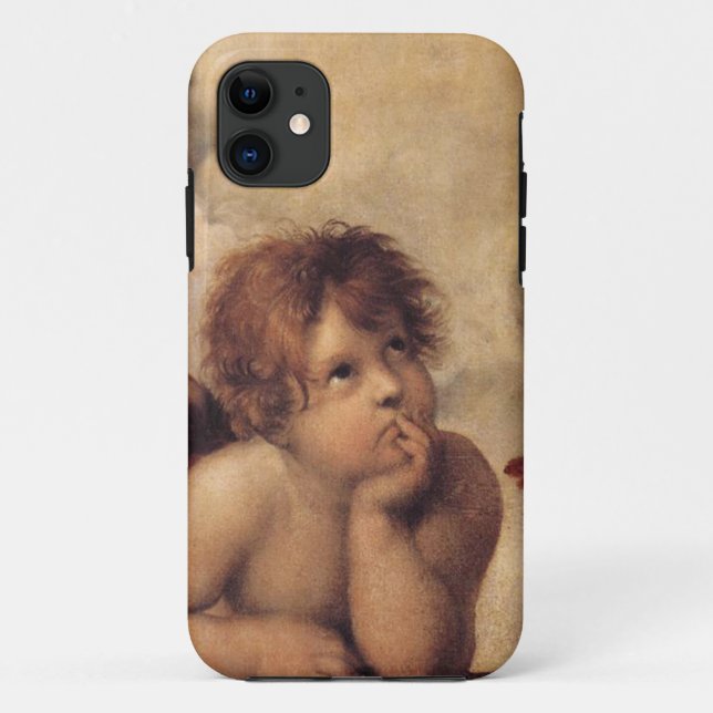 Raphael,Sistine Cherub Case-Mate iPhone Case (Back)