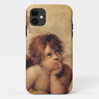 Raphael, Sistine Cherub. Famous fine art.
