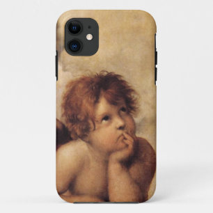 Raphael, Sistine Cherub. Famous fine art. iPhone 11 Case