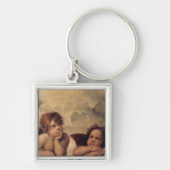 Raphael,Sistine Cherub Key Ring (Front)