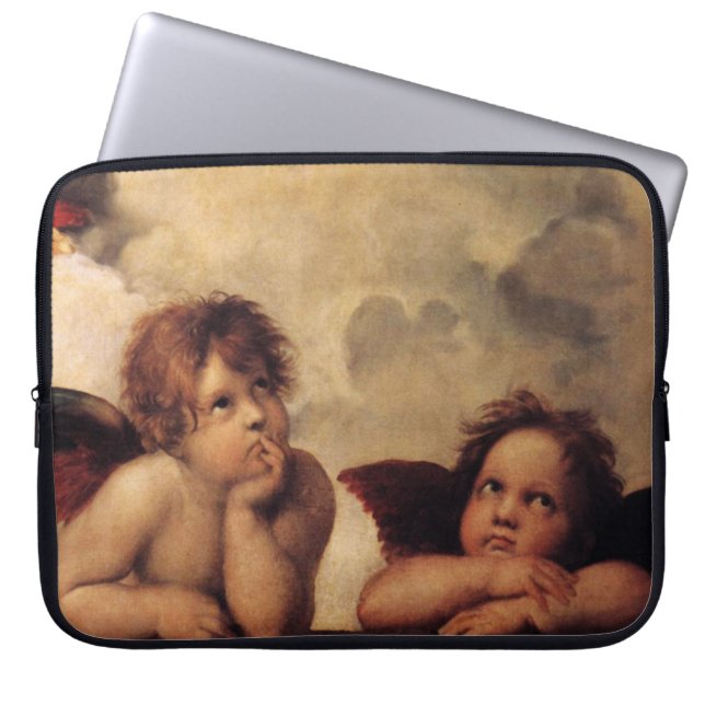 Raphael,Sistine Cherub Laptop Sleeve (Front)