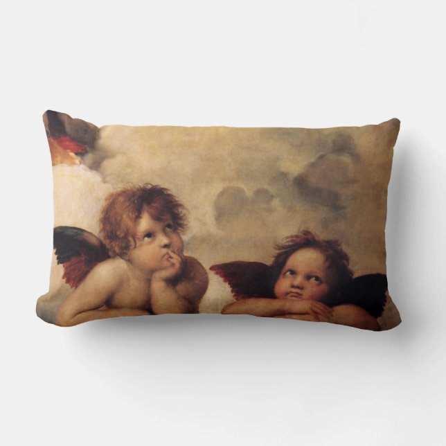 Raphael, Sistine Cherub Lumbar Cushion (Front)